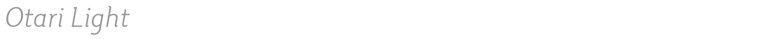 Otari font preview